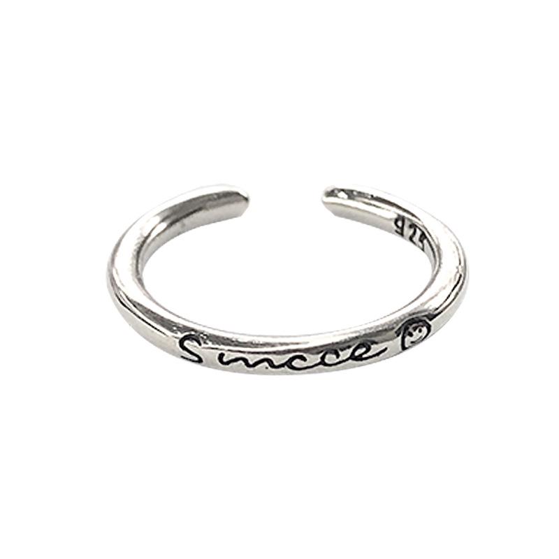 Lan Zhi 925 Sterling Silver Non-Fading Pinky Ring - Simple and Trendy Jewelry for Unique Style