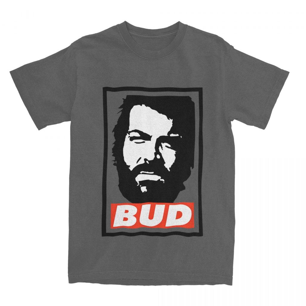 Maglietta Bud Spencer Attore Italiano Moda T-shirt Manica Corta Top Estetici Estivi Cotone Girocollo Magliette Oversize