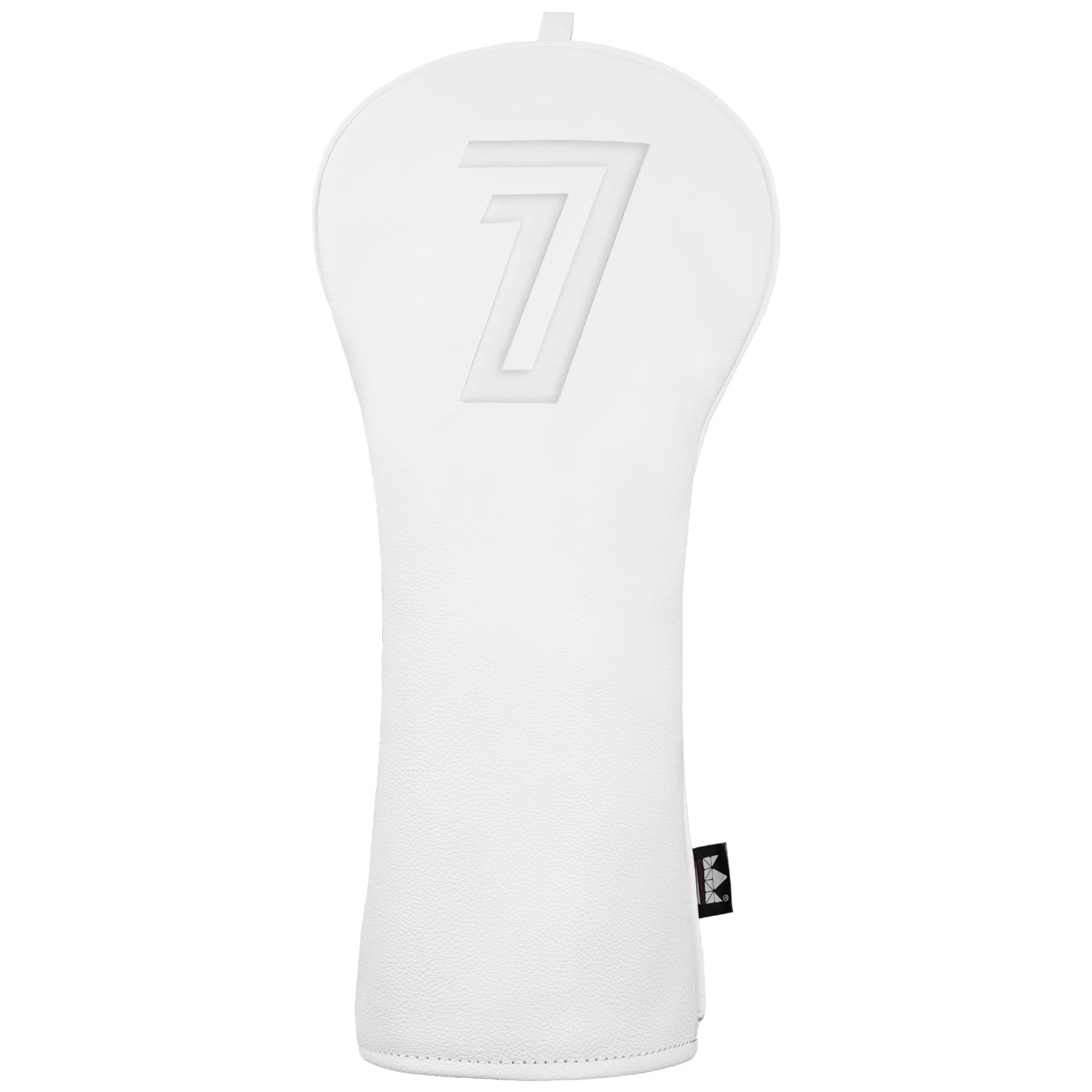 

Single Golf Driver Cover for DR Wood Club Simple White Synthetic Leather with 3D Printing (460cc), Headcover, Design,