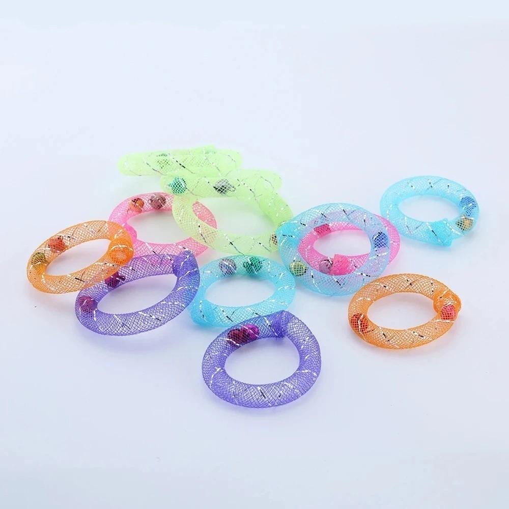 5Pcs Bouncing Spring Cat Interactive Grid Tube Bell Sounds Spring Cat Toy Indoor Outdoor