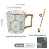 High-end appearance standards, light luxury mugs, women's water cups carved time ceramic cups breakfast cups