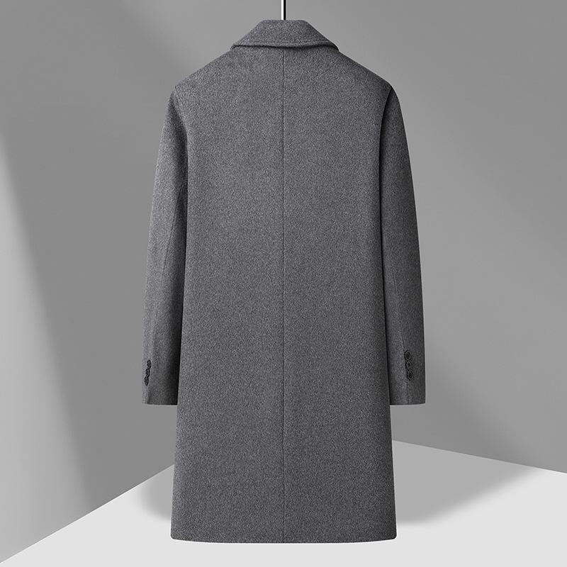 Őszi és Téli Új Kabát Férfi Hosszú Hajtókás Kabát Dzseki