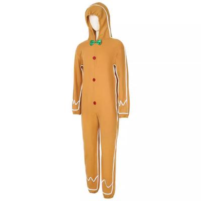 Christmas Gingerbread Skeleton Knight Adult Cosplay Jumpsuit