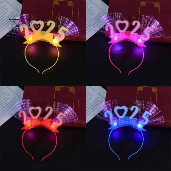 

Женская светодиодная повязка на голову, женский светящийся обруч для волос с эффектом пламени, новогодняя повязка на голову, аксессуары для вечеринок, выпускного вечера, рейва A