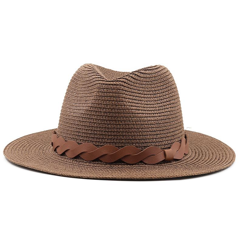 Classic for ethnic style big edge straw hat European and American cowboy style straw hat outdoor leisure jue style wind sunscreen hat