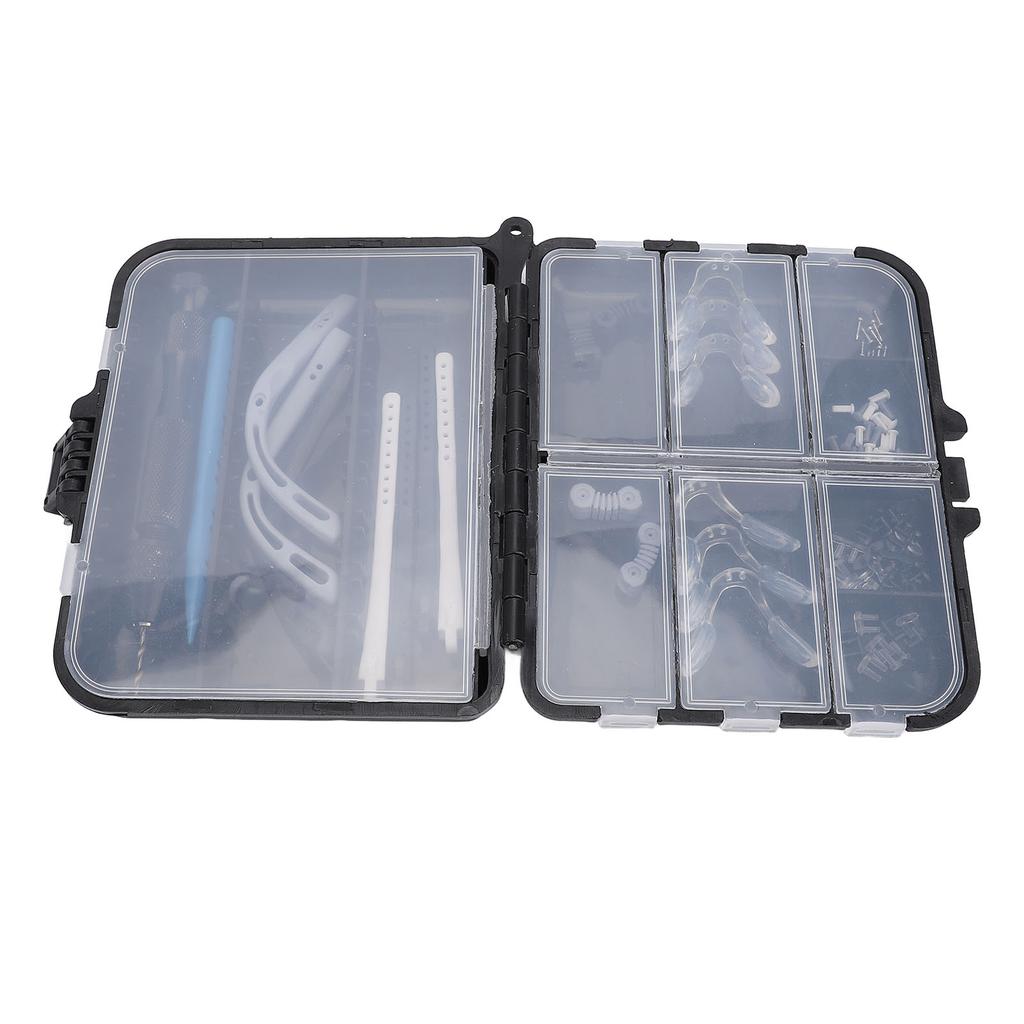 Eyeglass Repair Tool Kit Multipurpose Universal Screws Nose Pads Legs Hinges Screws Eye Glass Screwdriver Kit