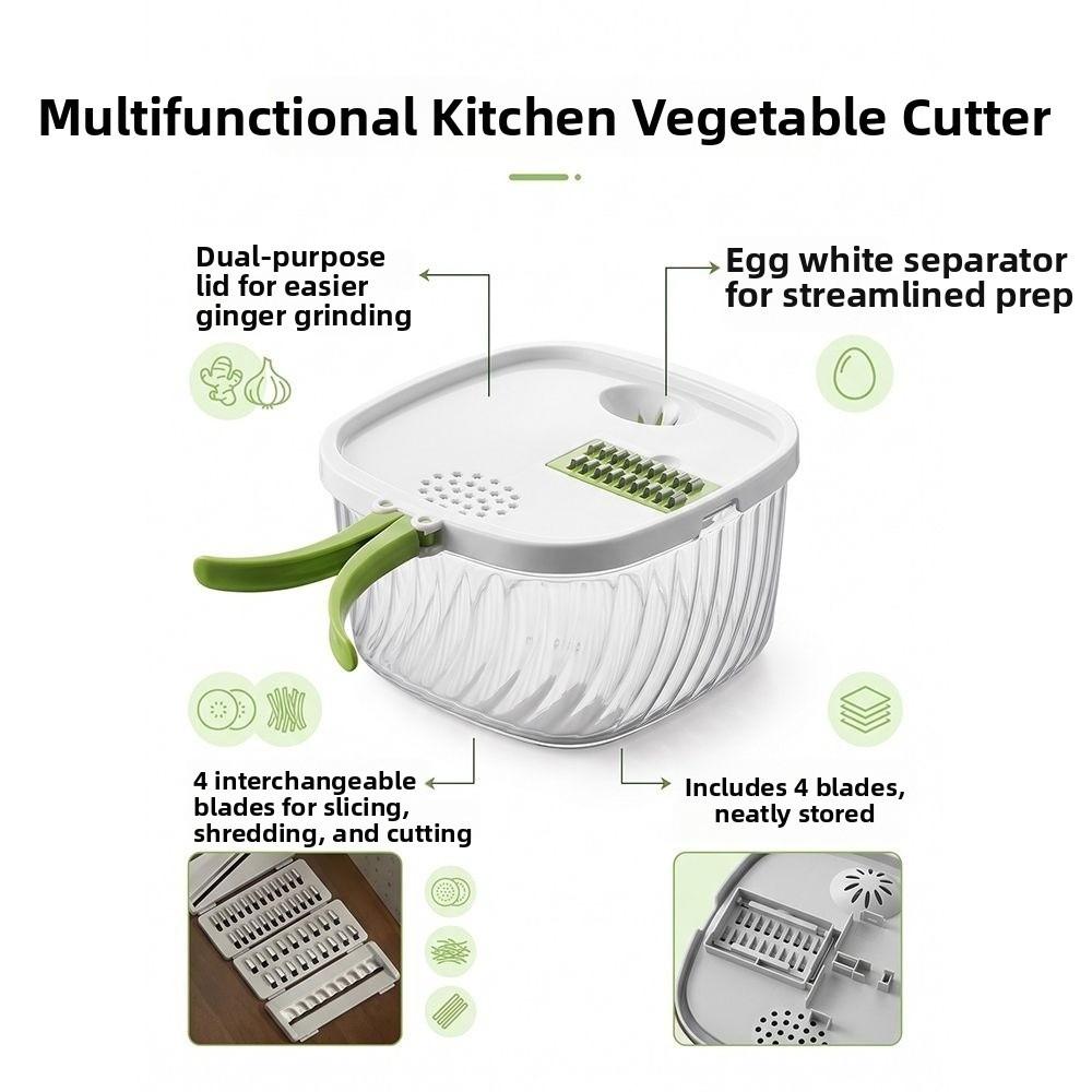 Large Capacity Veggie Cutter Potato Cucumber Slicer For Onions Potatoes Carrots & Cucumbers