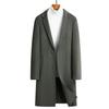 Wool Coat Trench Coat Men's Medium and Long Business Casual Autumn and Winter Hand-sewn Double-sided Woolen Coat Men