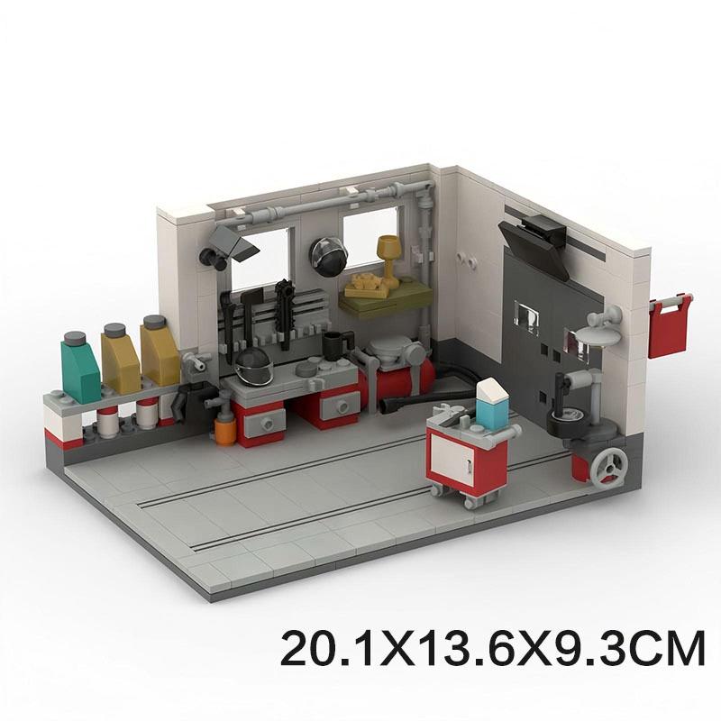 Creative Car Repair Shop Building Blocks - Compatible with LEGO, Perfect Toy Gift for Birthdays