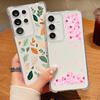Flowers Leaves Phone Case For Samsung Galaxy S25 Edge S24 Ultra S23 S22 Plus S21 FE A34 A54 A15 A35 A55 A16 A26 A36 A56 5G Capa