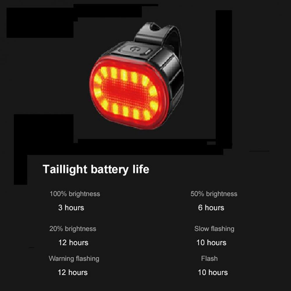 Bicycle Rear Light USB Rechargeable Waterproof Bike Safety Warning Light For MTB Helmet Pack Bag Tail Light Cycling Taillight 1PC/1Pair