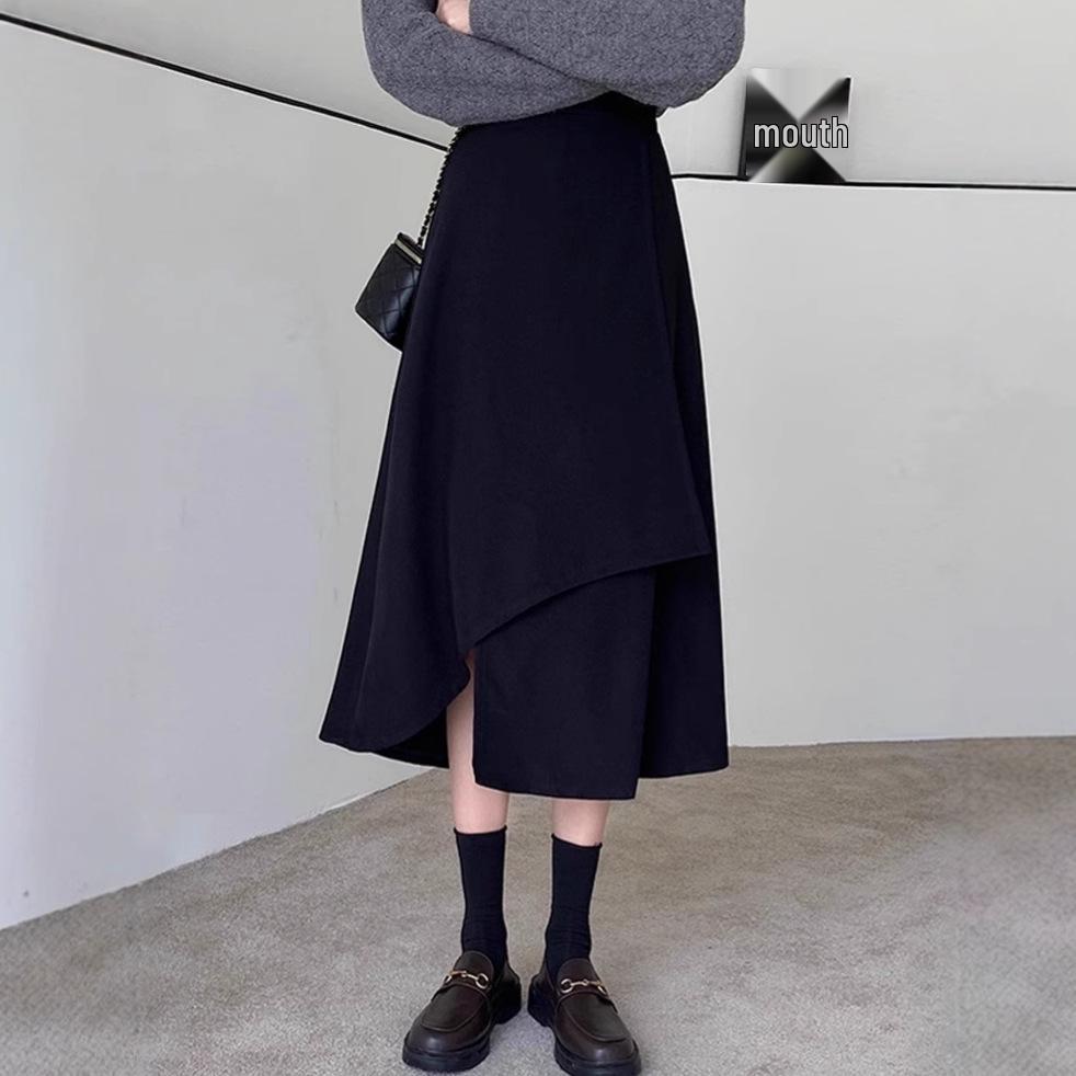 

Spring 2024 Women s High Waist Slimming A-Line Flared Midi Skirt M