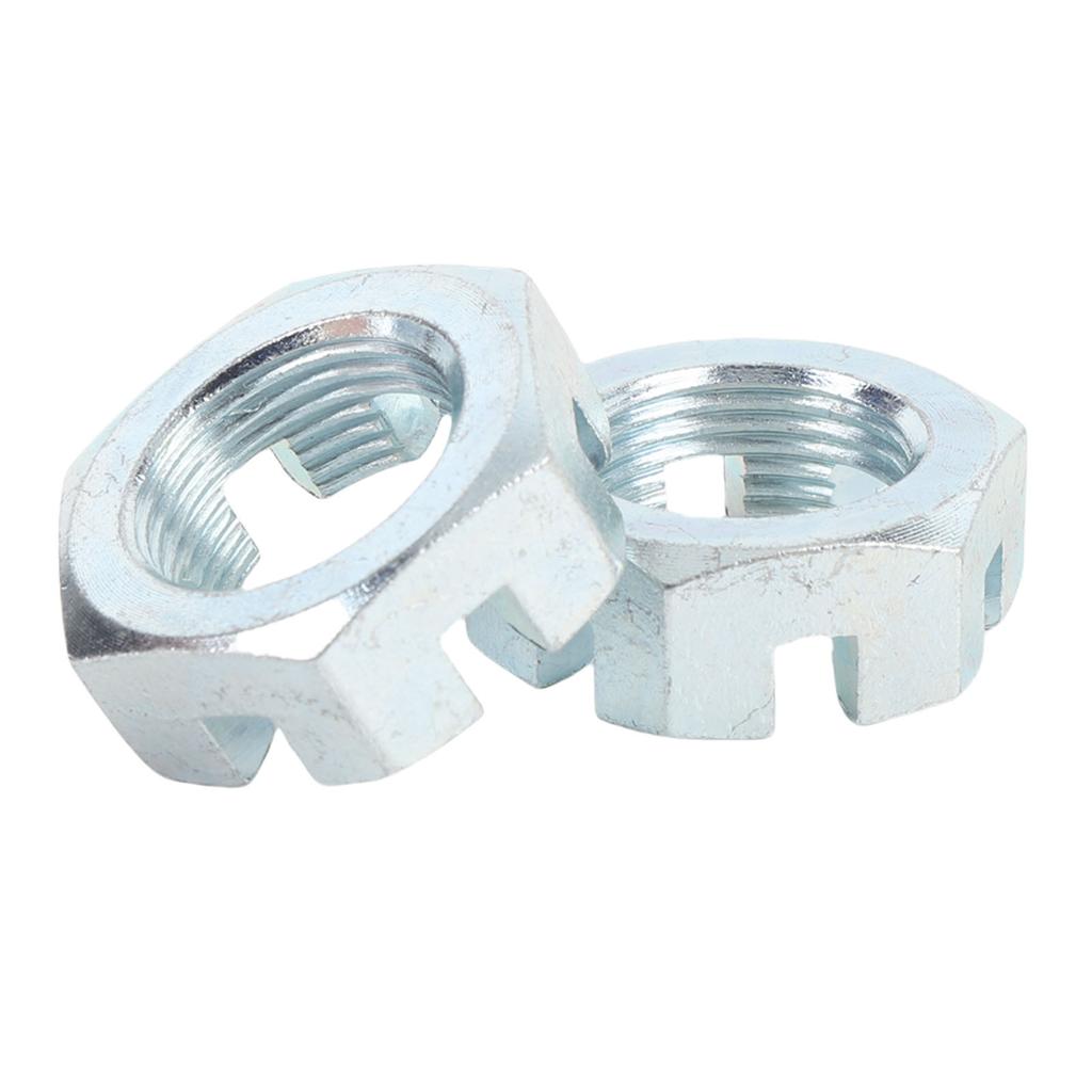 2 Sets Trailer Nut Kit with 1in Shaft Spindle Nuts 1in Washer 2.2in Cotter Pins Galvanized for 1in Shaft Spindle