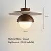Denmark Creative Led Chandeliernatural Wood Color Pendant Light Hanging Lights Bedside Lighting Fixtures Indoor Home Decor
