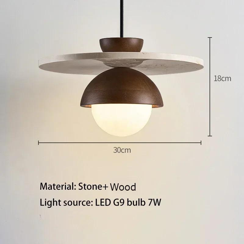 Denmark Creative Led Chandeliernatural Wood Color Pendant Light Hanging Lights Bedside Lighting Fixtures Indoor Home Decor