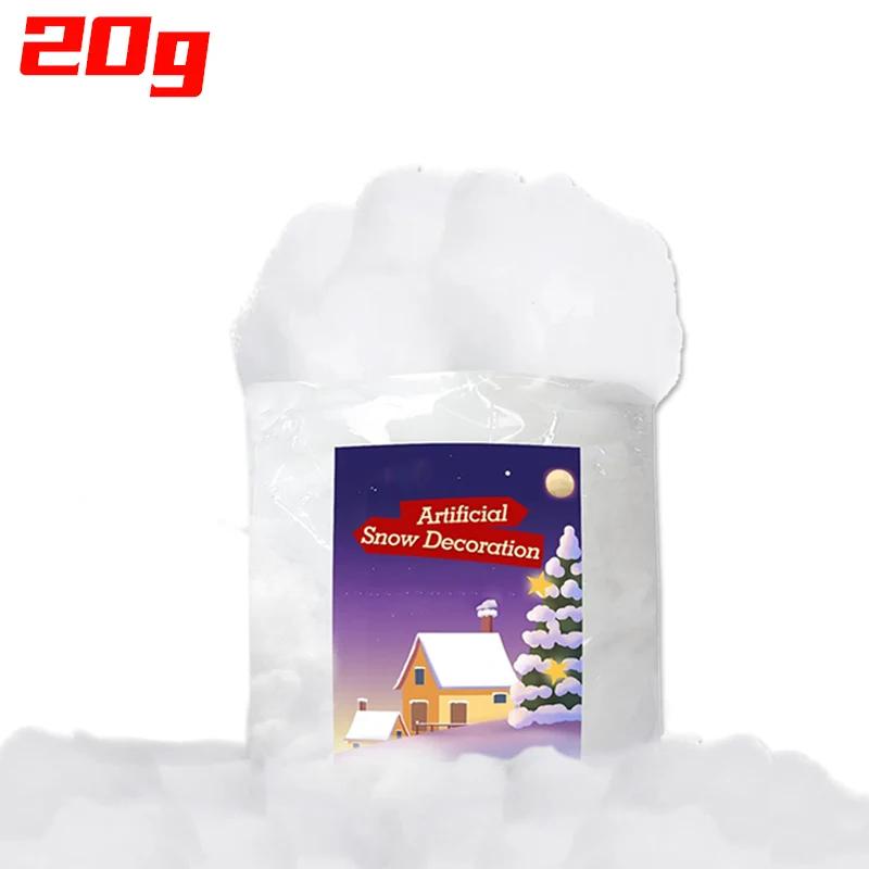 

Wholesale Christmas Artificial Fake Snow Soft Fluffy Fiber Stuffing Cotton Snow Christmas Tree Winter Display Home Decoration