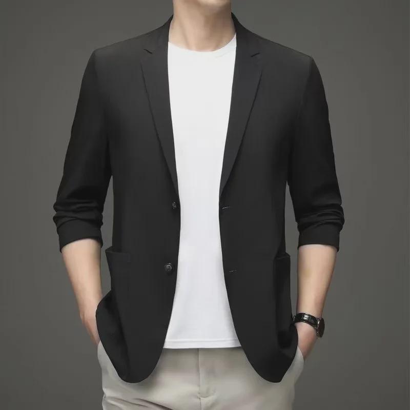 Men's Plus Size Lightweight Spring/Summer Casual Business Suit Jacket