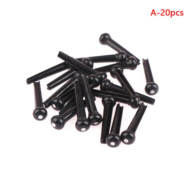 20 stk Akustisk gitar Bridge Pins For 6 Strings Erstatning Plast Avtrekker
