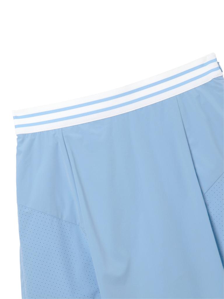 WIDEANGLE To Tech Like Punching Mix Flare Banding Culottes L_Light Blue