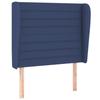 VidaXL Tête de lit avec oreilles Bleu 103x23x118-128 cm Tissu3118092