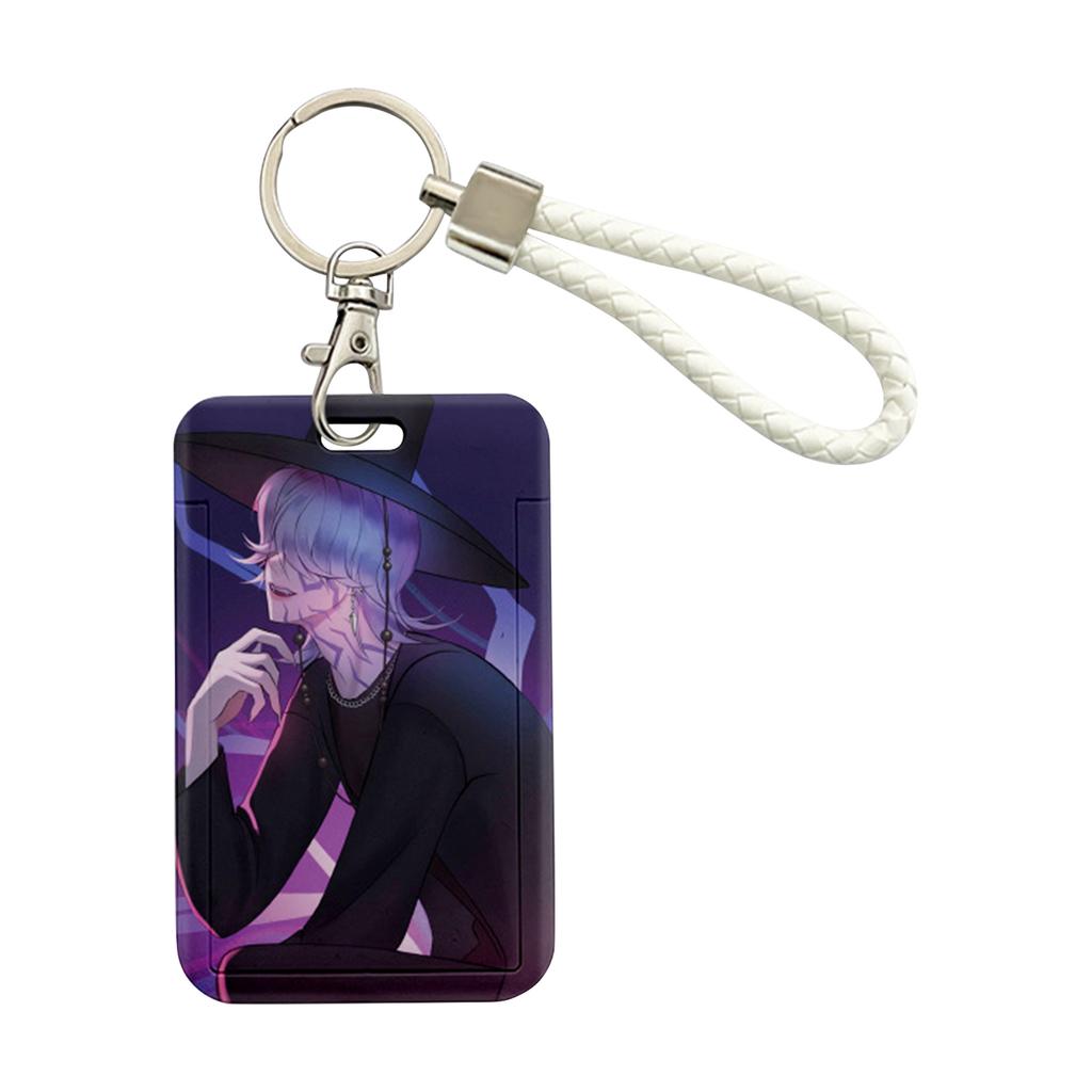 Anime Peripheral Slide Card Holder Transportation Card Campus Card Water Card ID With Long Lanyard