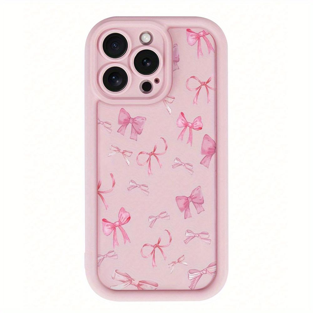 Pink Various Bow Phone Cases Suitable for iPhone 17 16 15 14 13 12 11 Pro/ Max /Plus Anti-fall and Shockproof Back Cover