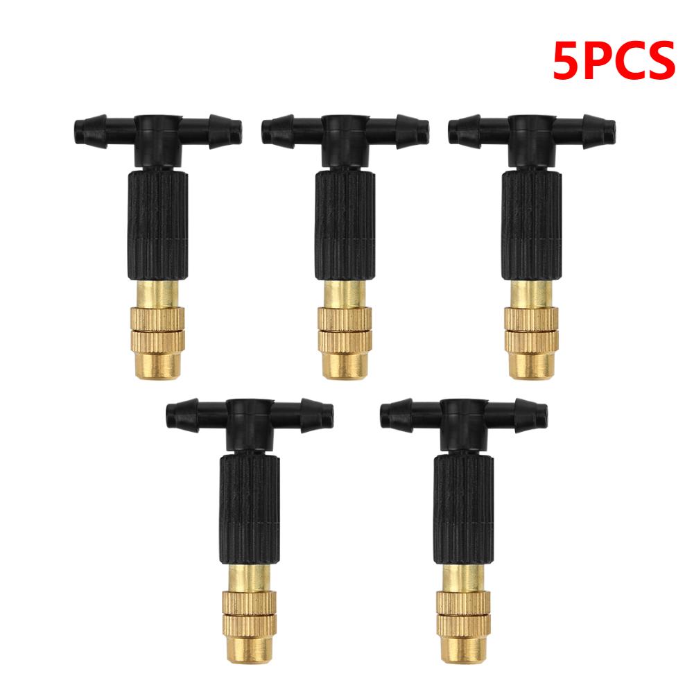 

5-100pc Adjustable Copper Water Sprinkler Head Automatic Spray Mist Tip Nozzles 4/7 Pipe Watering Irrigation System Garden Tool
