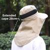 Anti-mosquito Hat, Outdoor Fishing Hat for Men, Face-covering Sun Protection Hat, Night Fishing Insect-proof and Bee-proof Hat, Wide Brim, 2-pack