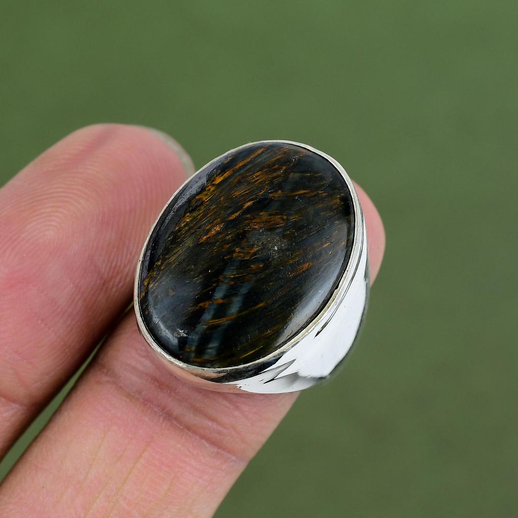 Pietersit Ring 925 Sterling Silber Ring Handgefertigter Ring Natürlicher Edelsteinring Sehr Schöner Silberschmuck Geschenke Für Mama In Ringgröße Erhältlich