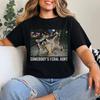 Somebody's Feral Aunt Raccoon Shirt, Funny Raccoon Iced Coffee Tee
