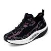 Brand Women Sport Shoes Thick Sole Shoes Flying Weave Platform Shoes Ladies Toning Shoes Wedge Sneakers Breathable Rocking Shoes