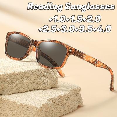 Madingi spausdinti presbiopijos akiniai nuo saulės vyrams ir moterims, didelės raiškos, apsaugantys nuo mėlynos šviesos, atsparūs UV spinduliams, skaitymo akiniai, dioptrija