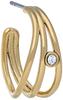 Skagen Women's GLITZ WAVE Gold-Tone Stainless Steel Hoop Earrings, SKJ1759710