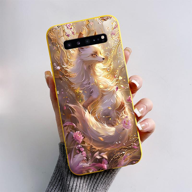 For Samsung S10 5G Case Cute Cartoon Soft Silicone Matte Slim Protective Phone Cover For Samsung Galaxy S10 5G G977N Case Coque