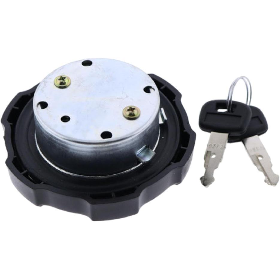RD411-51122 Fuel Tank Cap With 2 Keys Compatible with Kubota Skid Steer Loader SVL75 SVL75-2 SVL90-2 SVL95-2 KX040-4 KX057-4 KX121-3S U35