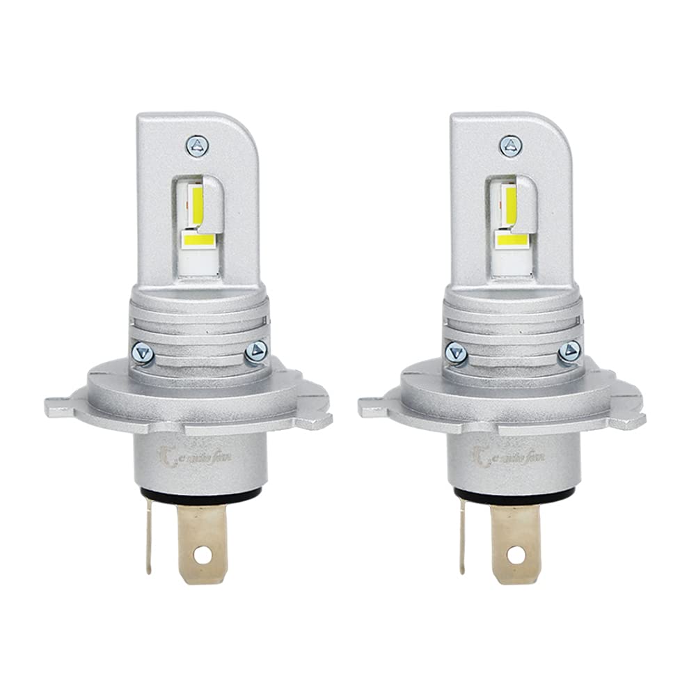 Fan LED Headlight M4plus H4 Plug and Play Fanless 60W 14600LM E-Auto (Hi/Lo)