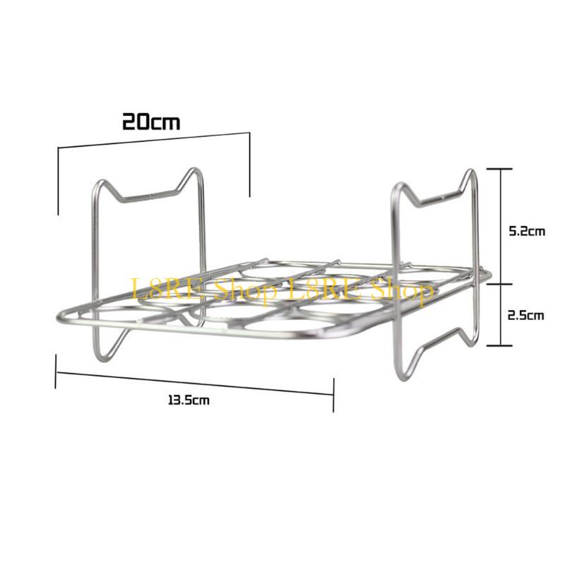 L8RE For DZ201/DX401 Air Fryer Holder Kitchen Stainless Steel Eggs Steam Rack Bracket