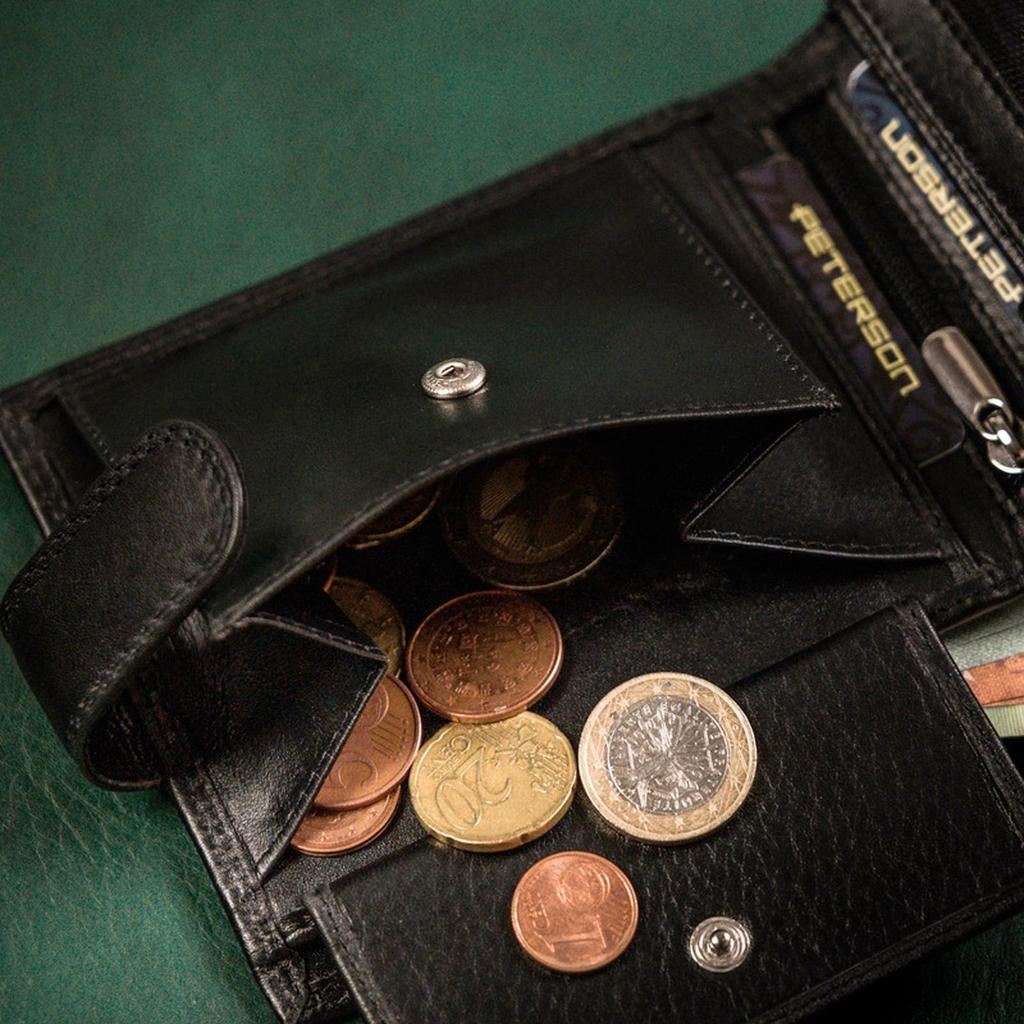 Skórzany męski portfel Peterson MR-11L-CN