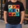 Retro Breakdance Shirt, Hip Hop Dancer Graphics, Bboy Bgirl Gift, Colorful Street Dance Poses, Old School Music Lover, Birthday Party Outfit