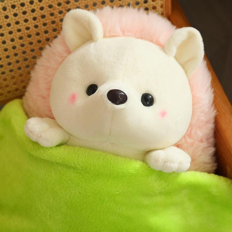 Plush Hedgehog Toy Cartoon Stuffed Doll Bedroom Decoration Keychain Kids Gift