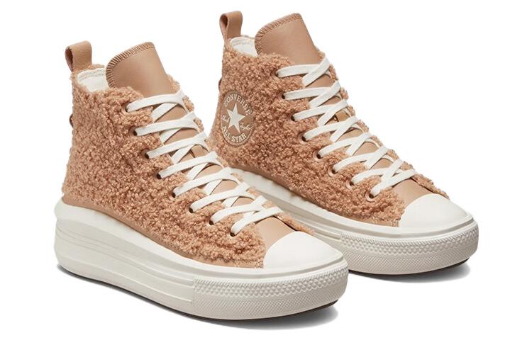 Chuck Taylor All Star Wmns Converse Move Platform High 'Sherpa - Champagne Tan' A04259C