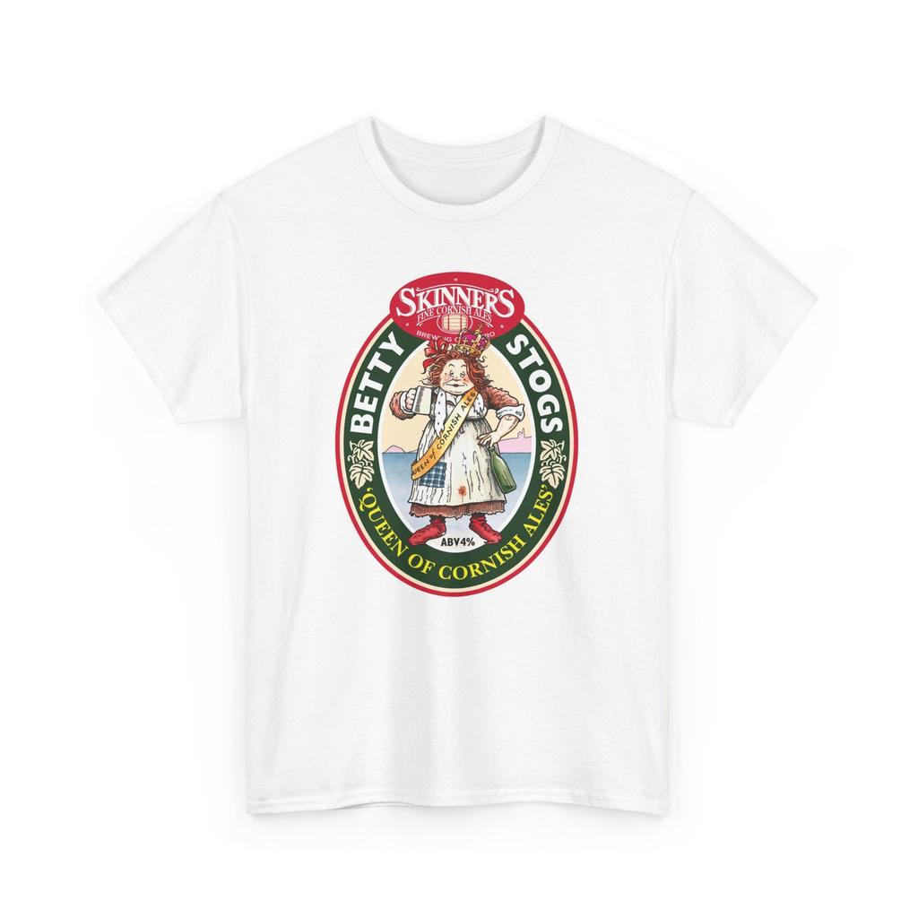 Beer Lover T-Shirt Mens Womens Tees Top, Men's Women's Beer Tshirt Tops Tee, Betty Stogs Queen of Cornish Ales,