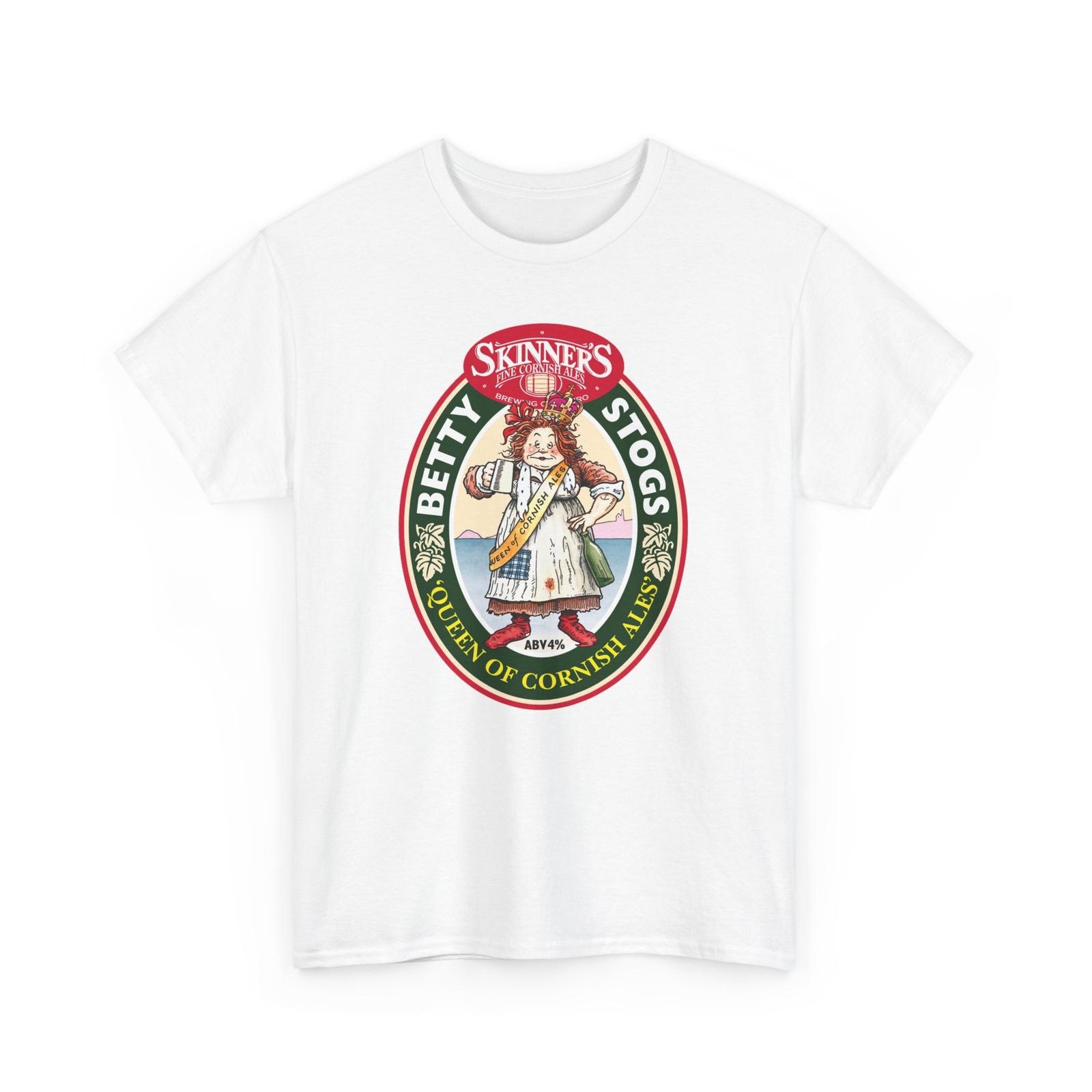 

Beer Lover T-Shirt Mens Womens Tees Top, Men s Women s Beer Tshirt Tops Tee, Betty Stogs Queen of Cornish Ales, S