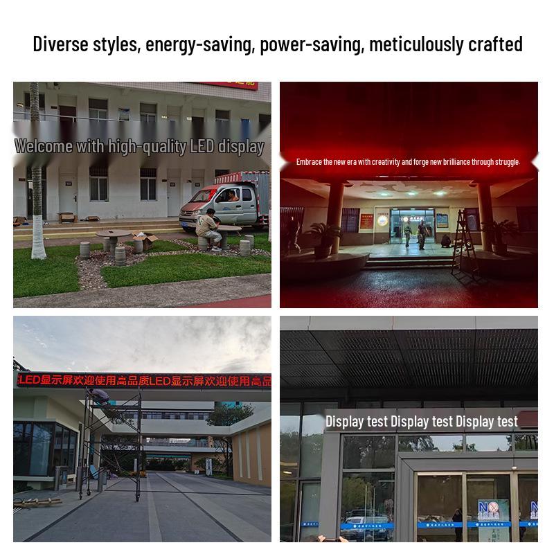 P10 Outdoor Waterproof LED Monochrome Display Module for Advertising.