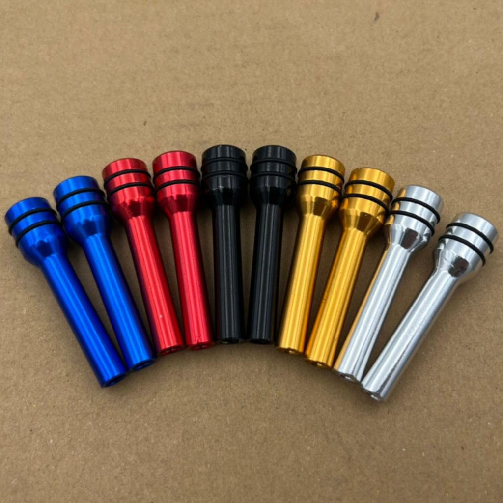 Jimny Door Lock Pin Universal Aluminum 6 Colors Custom Parts for Light Vehicles GRmkt Set of 2 Silver