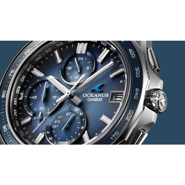 Casio OCEANUS RETRO TONE Manta S7000 OCW-S7000RA-2AJF Blue Dial Watch