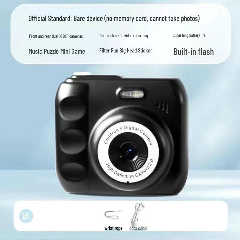 Children's 1080P Digital Camera with Photo Transfer, Selfie Burst Mode, and Built-In Games