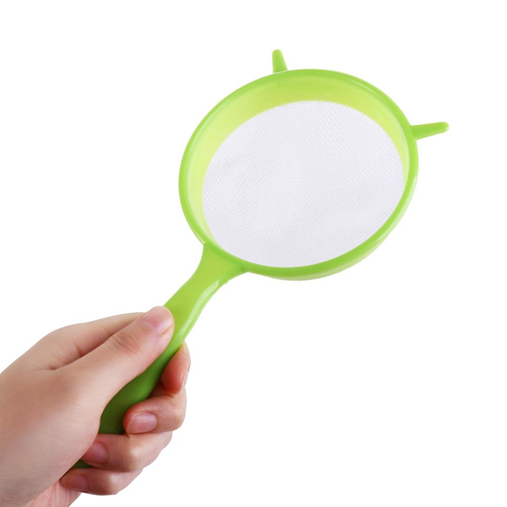 Household with Long Handle for Sifting Juice Spice Flour Sieve Coffee Filter Tea Strainer Colander