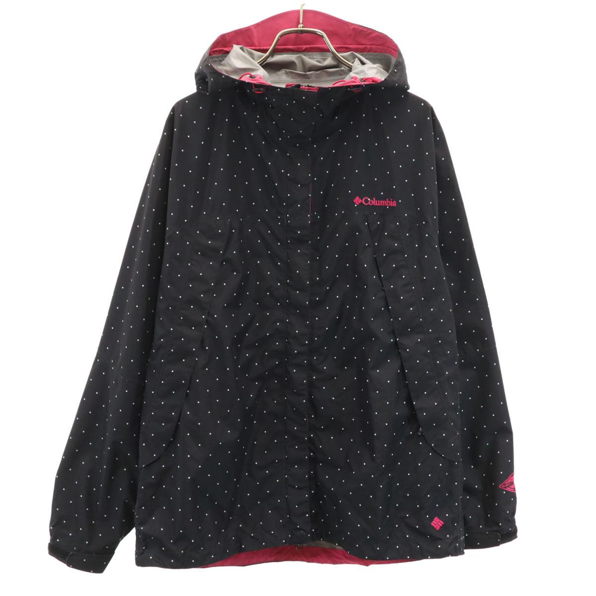 

Columbia Dot Pattern Wabash Jacket L black Outdoor storage bag included Women Used