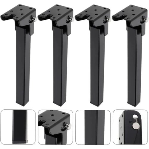 Uevmo Folding Table Legs, Coffee Table Stand, Sofa Legs, Iron Metal, Extendable, Furniture Hardware Accessories, Portable, Stable, Replacement for Com